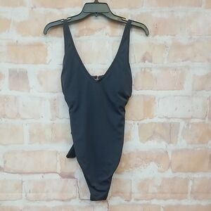 NWT Shade & Shore Size Large Women's Navy Swimsuit